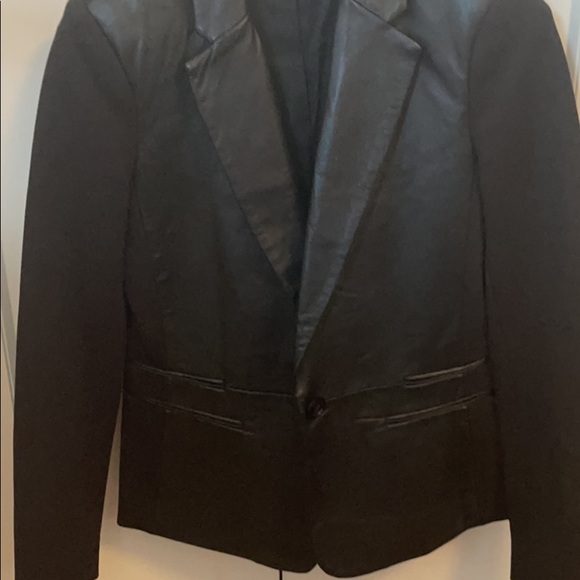 Michael Kors Leather Detailed Blazer - Picture 2 of 5